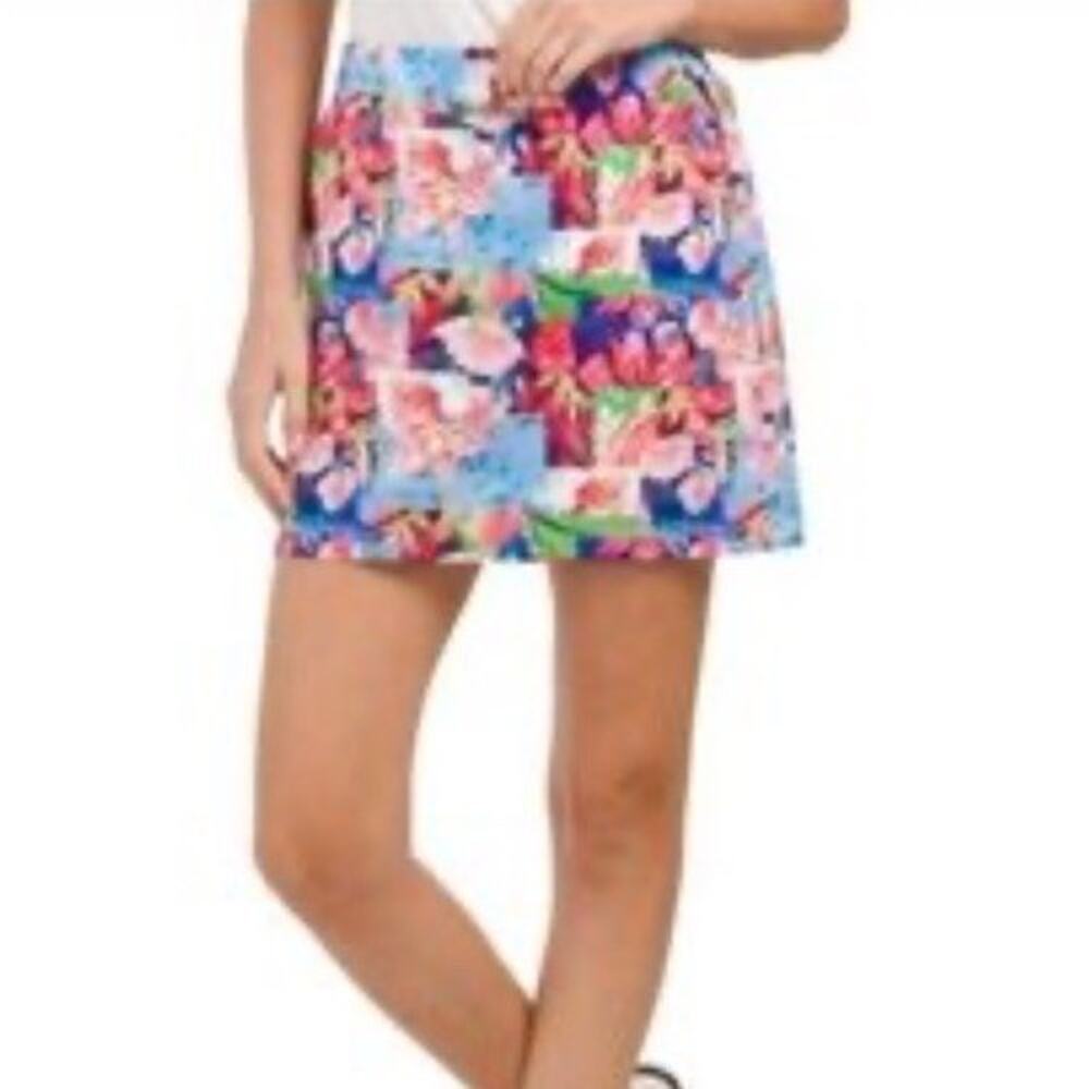 Kyodan Golf Skirt Womens MEDIUM Floral Patchwork Athletic Pickleball Tennis